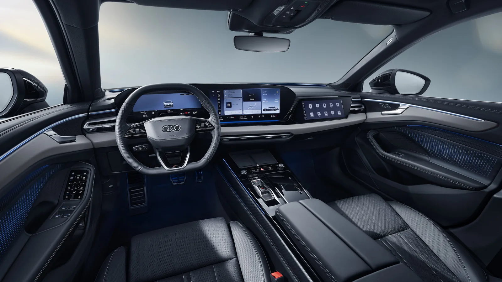 Интерьер Audi A6L 2026 — место водителя